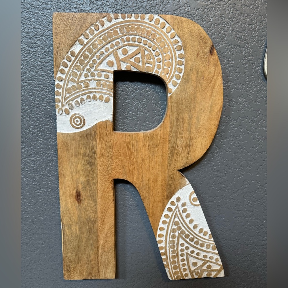 Large letter R